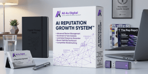 AI Reputation Growth System Product Box.