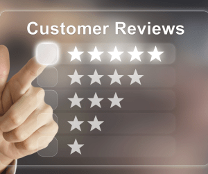 Customer Reviews with Stars 